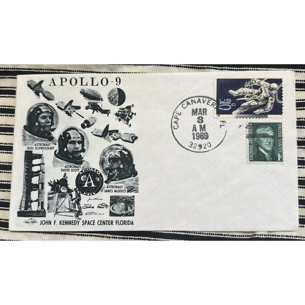 PROJECT APOLLO 9 "Astronauts - McDivitt, Schweichkart & Scott" Cape (03-03-1969)